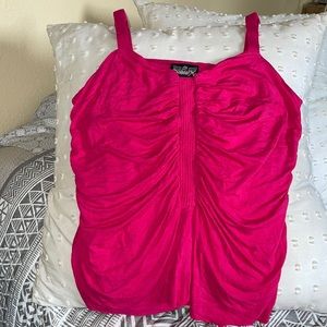 Hot pink tank sz 1X